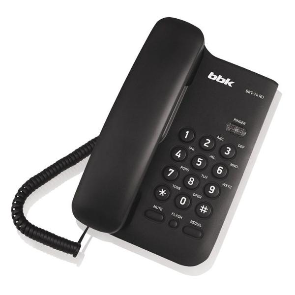 Телефон dect BBK BKT-74 Black фото