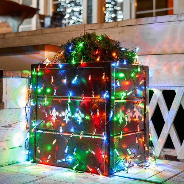 Сетки светодиодные новогодние NEON-NIGHT Сеть 1х1.5м, 8 режимов, 160 светодиодов