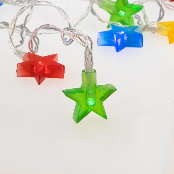 Елочное украшение, новогоднее украшение NEON-NIGHT Звездочки 1.5 м (303-090)