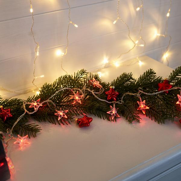 Елочное украшение, новогоднее украшение NEON-NIGHT Звездочки 2.8 м (303-034)