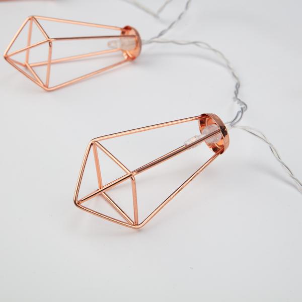 Елочное украшение, новогоднее украшение NEON-NIGHT Кристаллы бронзовые 1.5 м (304-019)