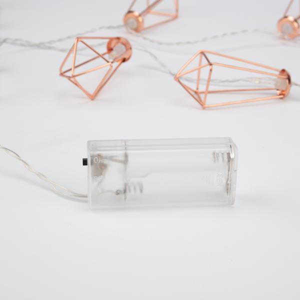 Елочное украшение, новогоднее украшение NEON-NIGHT Кристаллы бронзовые 1.5 м (304-019)