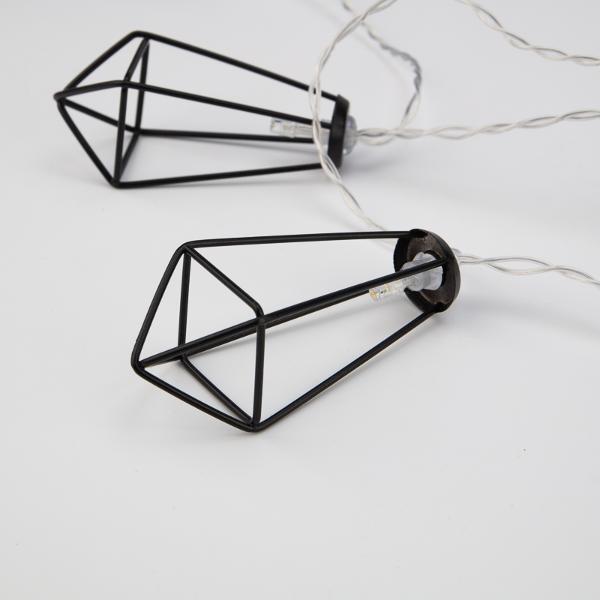 Елочное украшение, новогоднее украшение NEON-NIGHT Кристаллы черные 1.5 м (304-017)