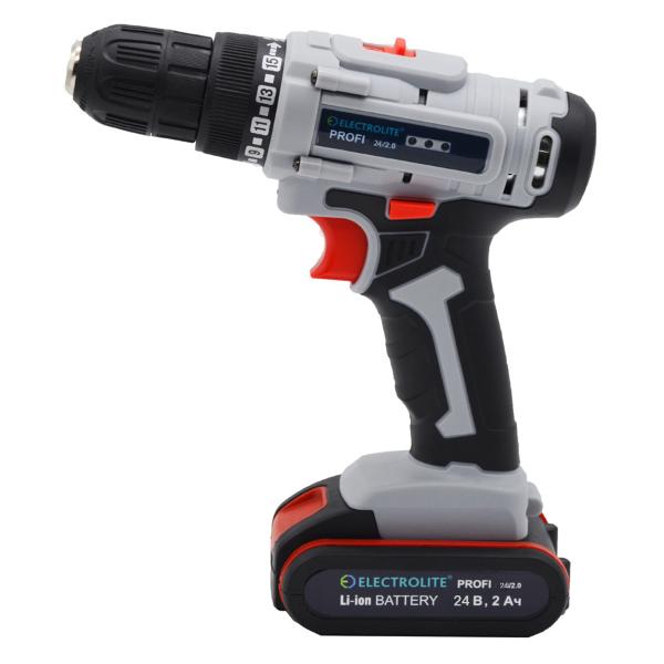 Шуруповерт аккумуляторный ELECTROLITE&nbsp; PROFI 24/2.0