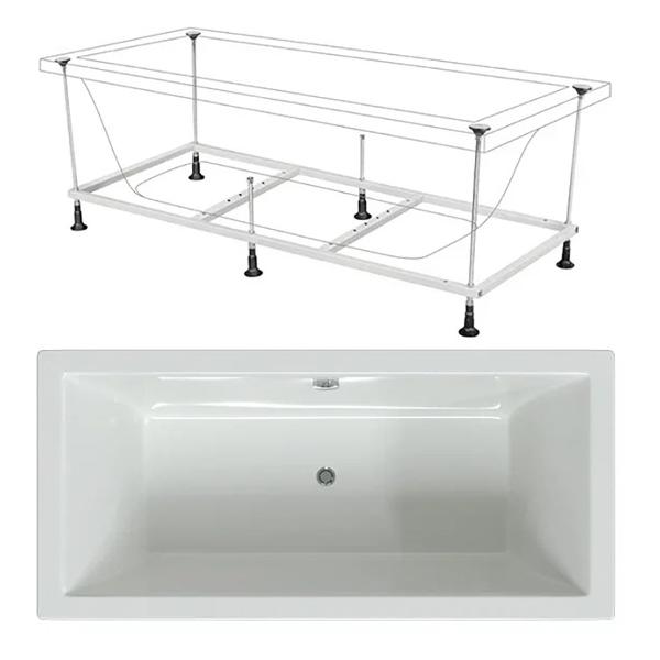 Ванна акриловая BERGES Tari 180X80см (050031)