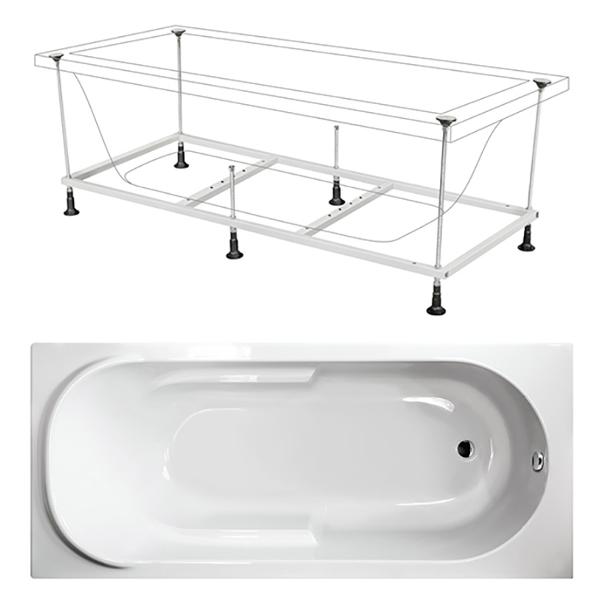 Ванна акриловая BERGES Lumbo 150X75см (050004)