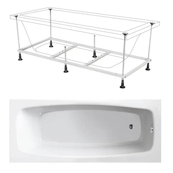 Ванна акриловая BERGES Nelu 180X80см (050024)