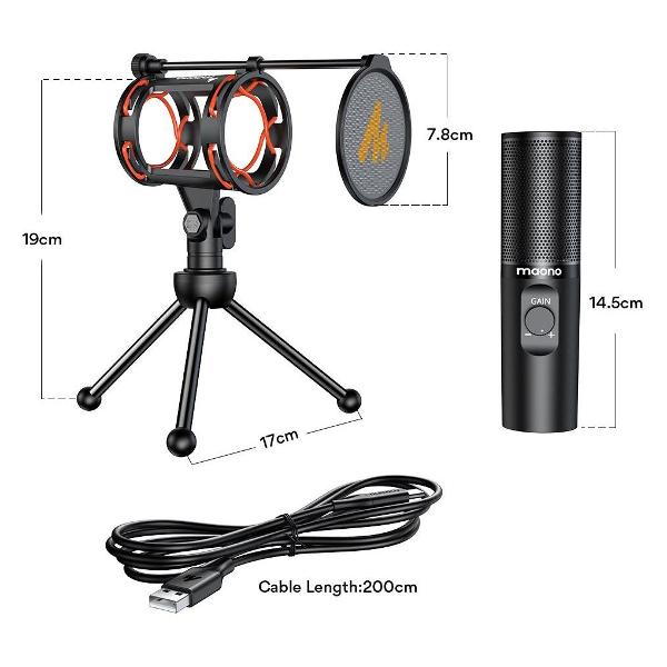 Микрофон проводной Maono AU-PM471TS