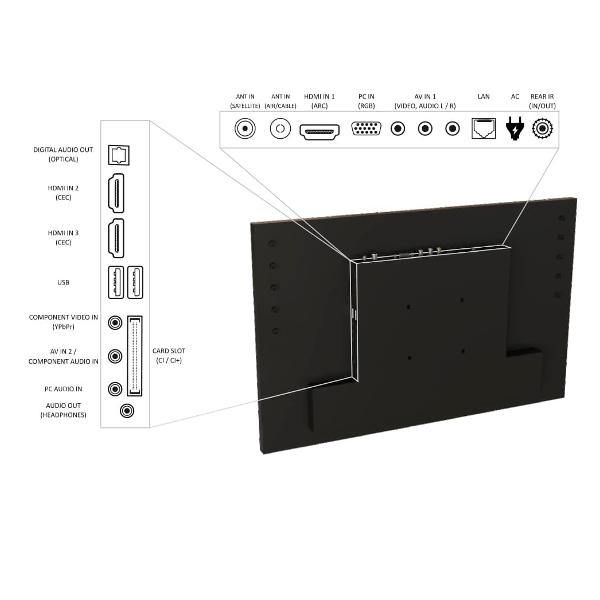 Телевизор AVEL AVS240WS черный