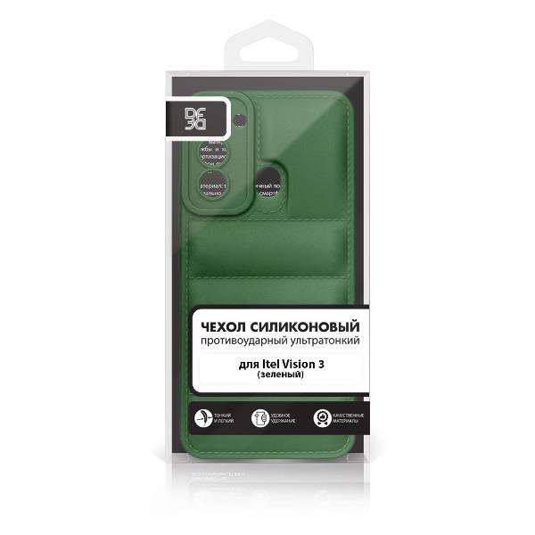 Чехол DF для Itel Vision 3 itJacket-02 зеленый