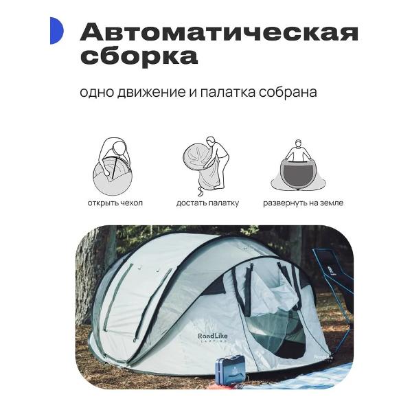 Палатка туристическая RoadLike Палатка 4-местная RoadLike