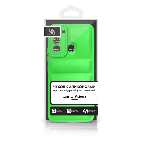 Чехол DF для Itel Vision 3 itJacket-02 лаймовый