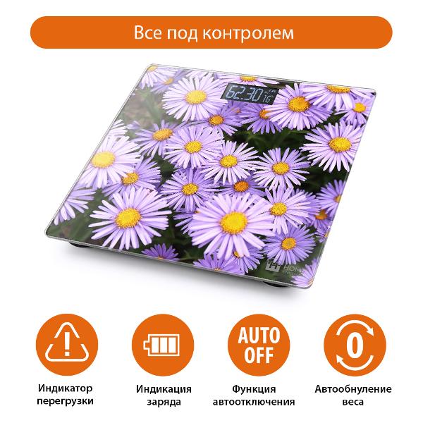 Весы напольные Home Element HE-SC904 Альпийская астра