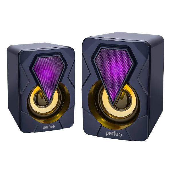 Колонки компьютерные 2.0 Perfeo Shine PF_A4438