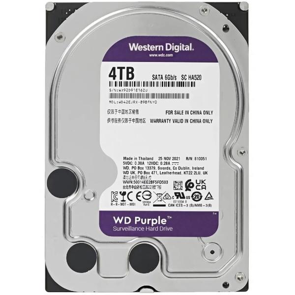 Внутренний HDD диск Western Digital (WD) Purple WD42EJRX 4ТБ фото
