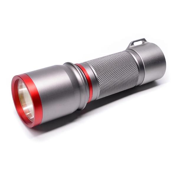 Фонарь ручной Perfeo Titania красный большой