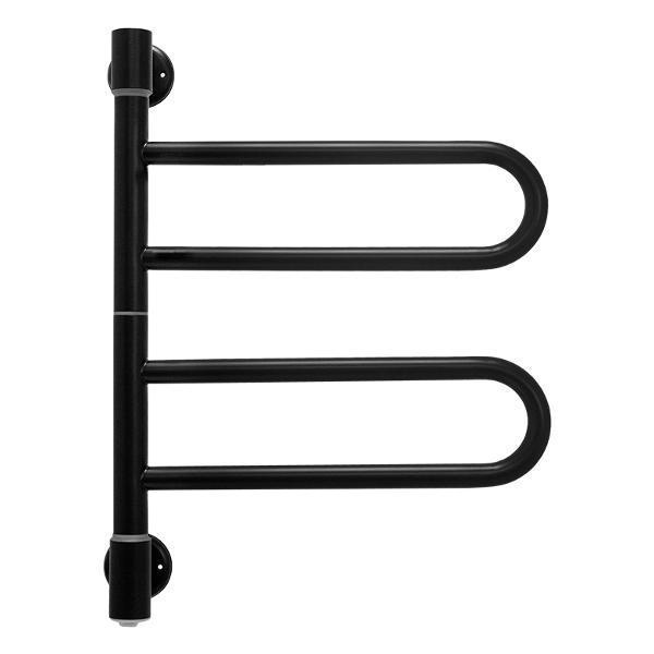 Полотенцесушитель электрический ENERGY Group U chrome G2K RAL 9005 черный матовый