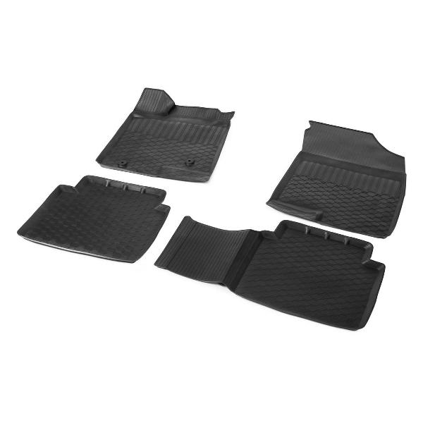 Коврик автомобильный Rival 4 части с крепежом 19404003