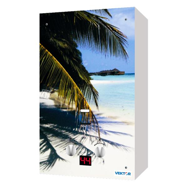 Газовая колонка Vektor Eco Glass пляж