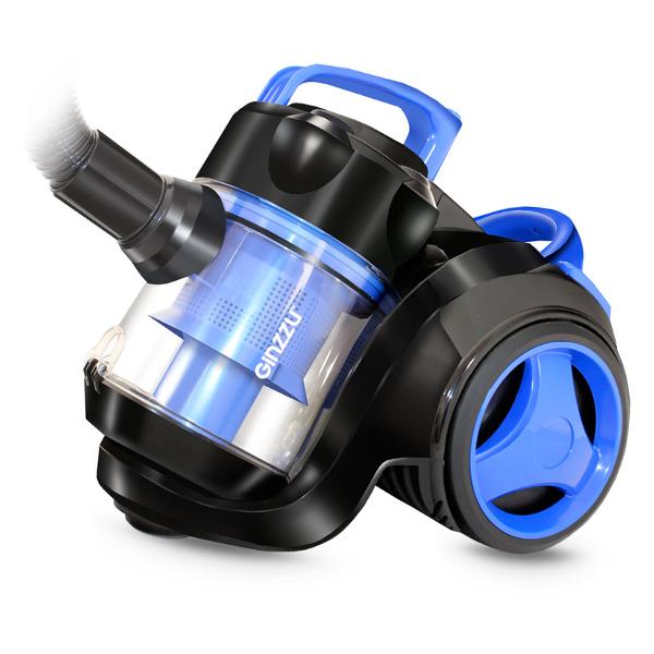 Пылесос с контейнером для пыли Ginzzu VS420 синий