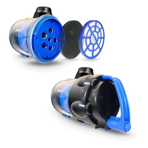 Пылесос с контейнером для пыли Ginzzu VS420 синий