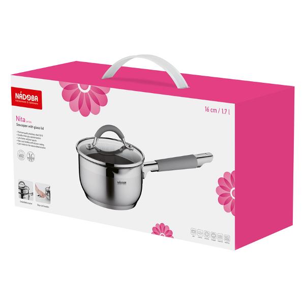 Ковш Nadoba 16 см/1.5 л NITA с крышкой