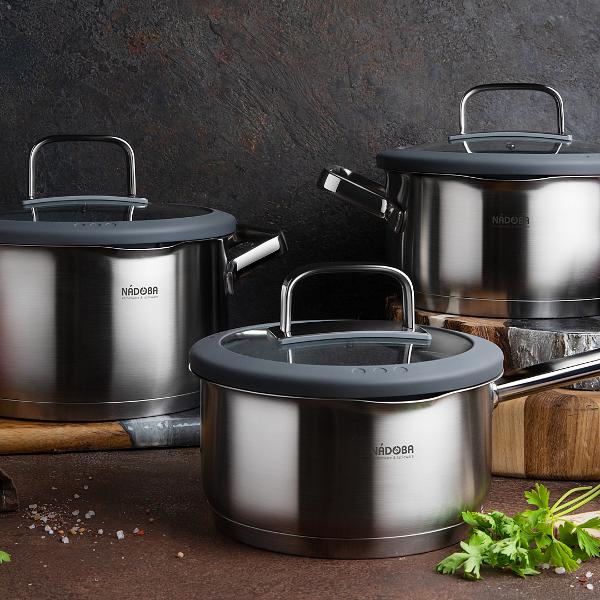 Ковш Nadoba 16 см/1.5 л GERDA с крышкой