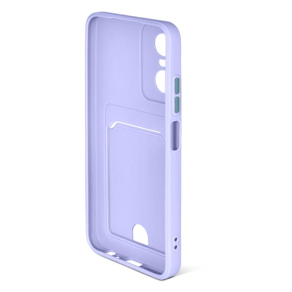 Чехол DF для Tecno Pop 6 Pro сиреневый