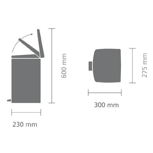 Ведро Brabantia 10 л (395642)