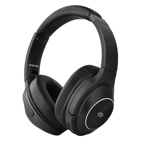 Наушники накладные Bluetooth Digma BT-20 ANC Black