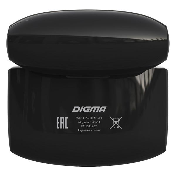 Наушники True Wireless Digma TWS-11 черный