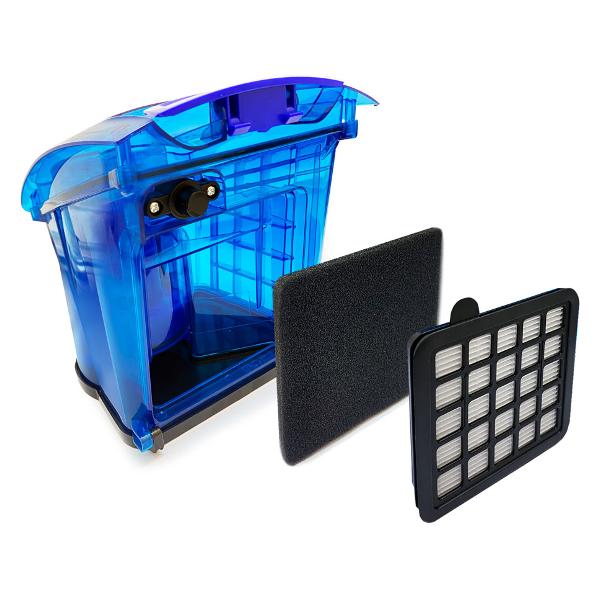 Пылесос с контейнером для пыли Ginzzu VS437 синий