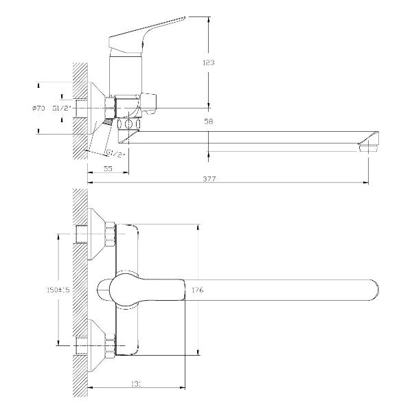 Смеситель Rossinka RS29-33