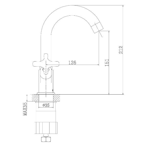 Смеситель Rossinka RS39-62U