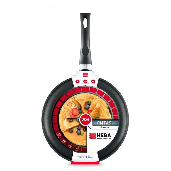 Сковорода Нева Металл Посуда литая #24