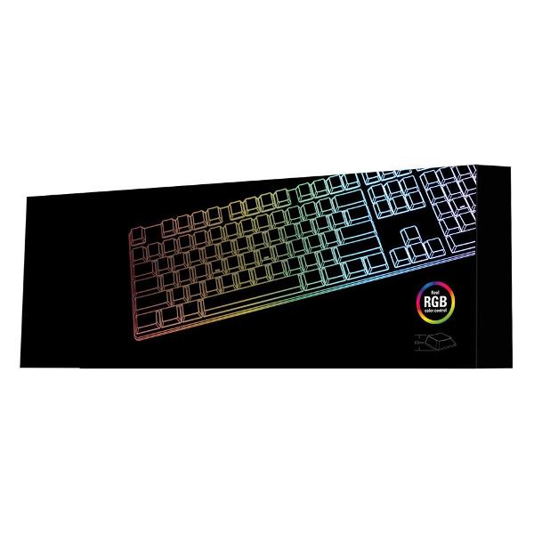 Игровая клавиатура Sharkoon PureWriter RGB slim синий