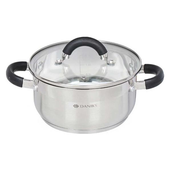 Кастрюля Daniks Турин QS-1-18/GS-01413-18CA