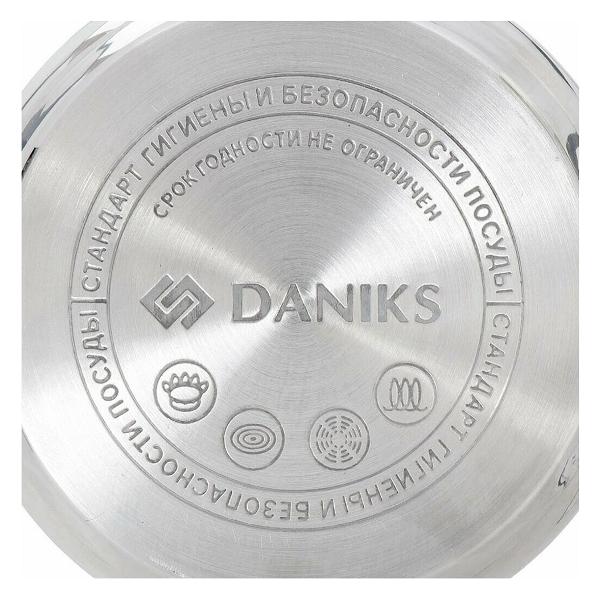Кастрюля Daniks Оптима QS-S-24/GS-01201-24CA
