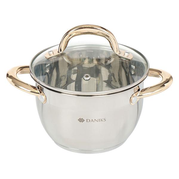 Кастрюля Daniks Мадрид Gold SD-320G