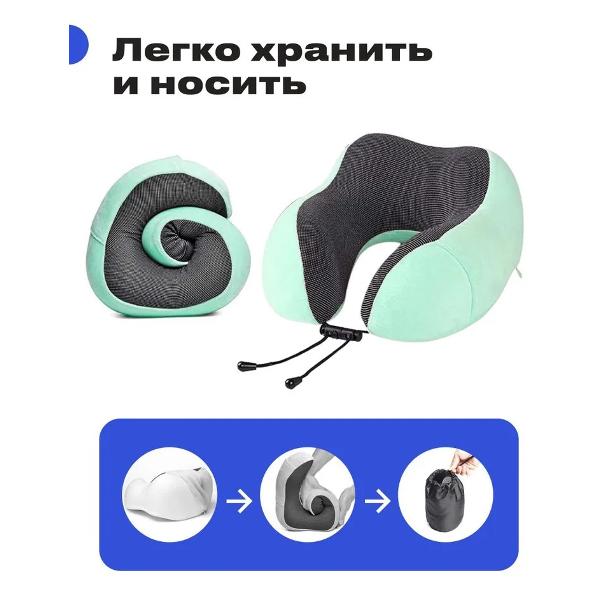 Подушка для путешествий RoadLike Travel Kit Velvet Mint