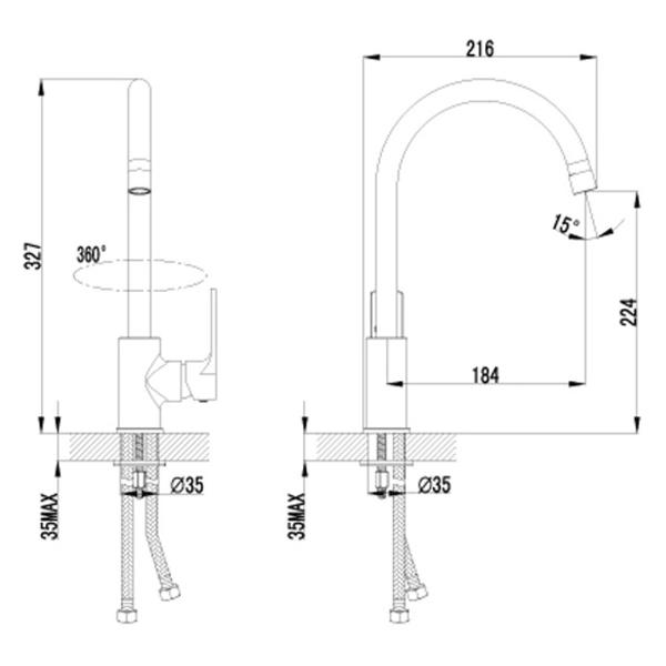Смеситель Lemark LM1505C