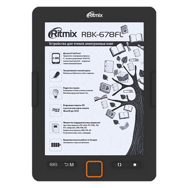 Электронная книга Ritmix RBK-678FL черный