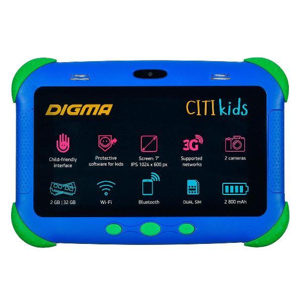 Планшет Digma CITI Kids MT8321 4C/2Gb/32Gb 7" синий