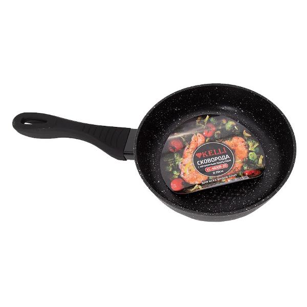 Сковорода с мраморным покрытием Kelli 20см KL-4600B-20