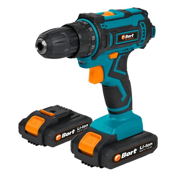 Шуруповерт аккумуляторный Bort BAB-16X2LI-FDK