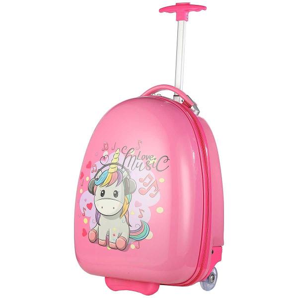 Чемодан Lats Музыкальный единорог 412 розовый