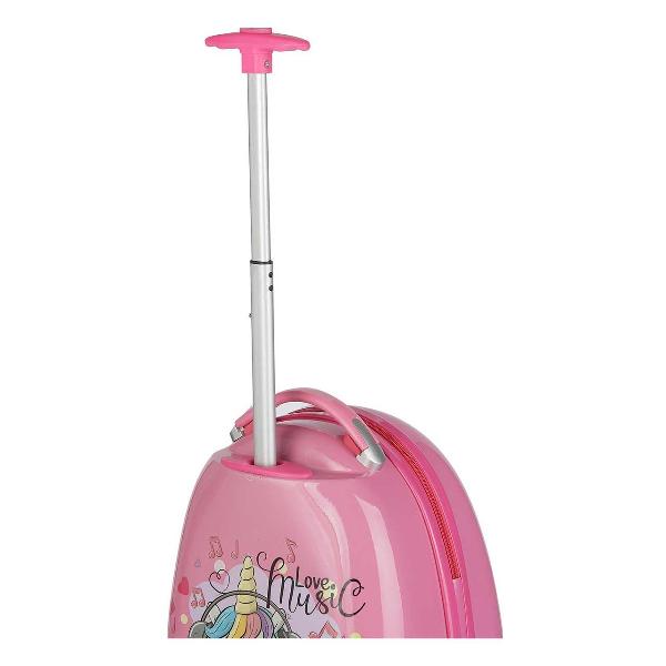 Чемодан Lats Музыкальный единорог 412 розовый