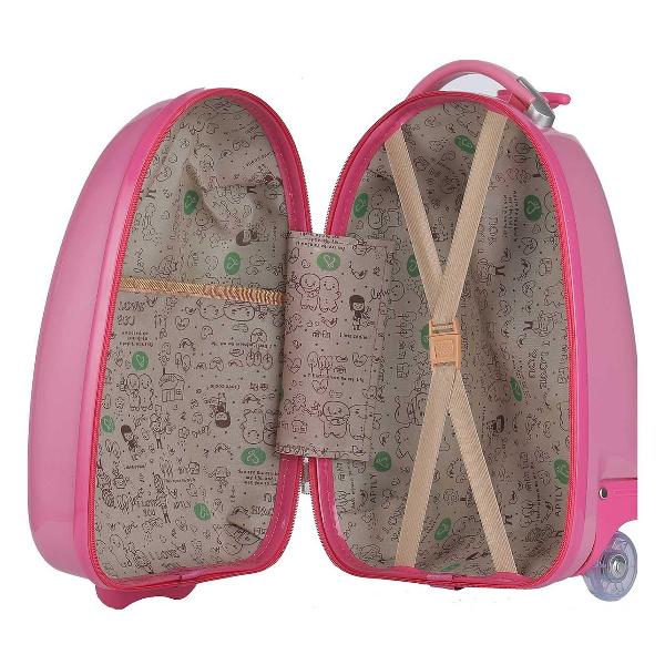 Чемодан Lats Музыкальный единорог 412 розовый