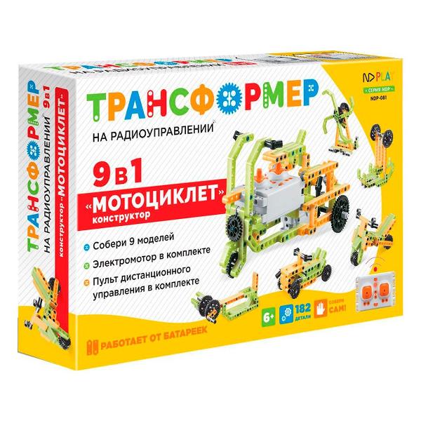 Конструктор детский ND Play Мотоциклет 9 в 1 р/у NDP-081