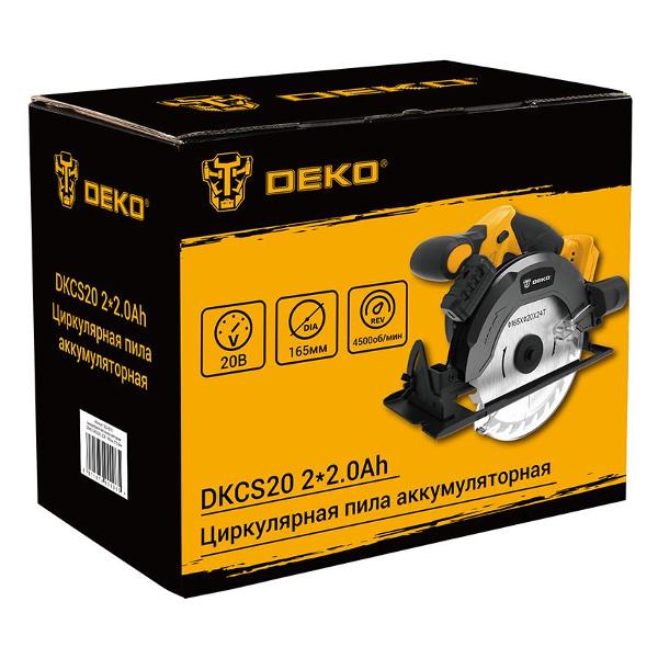 Электропила циркулярная DEKO DKCS20
